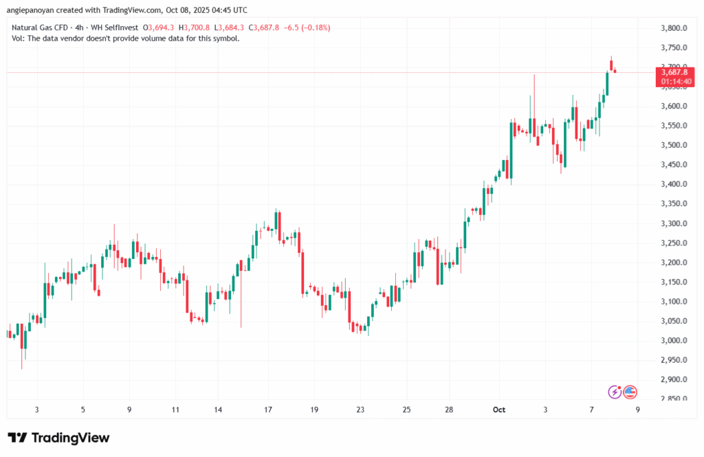 تحليل الغاز الطبيعي NATURAL GAS 8-10-2025