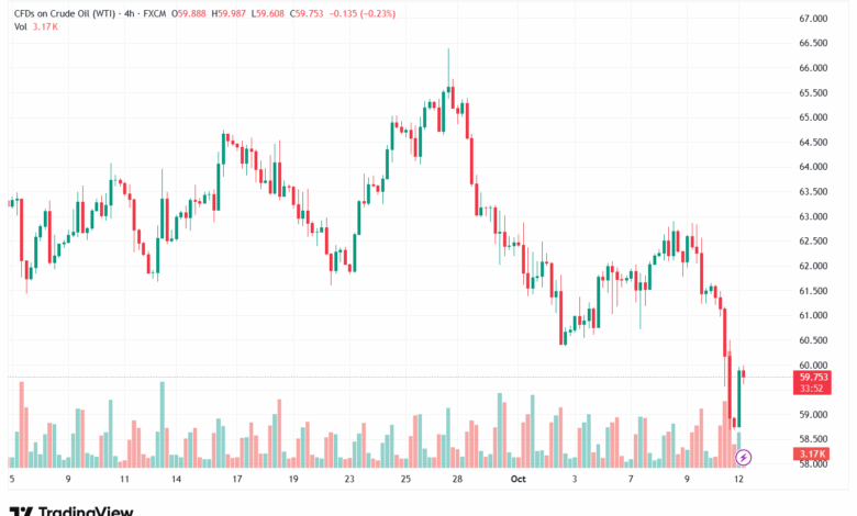 تحليل النفط CRUDE OIL -13-10-2025
