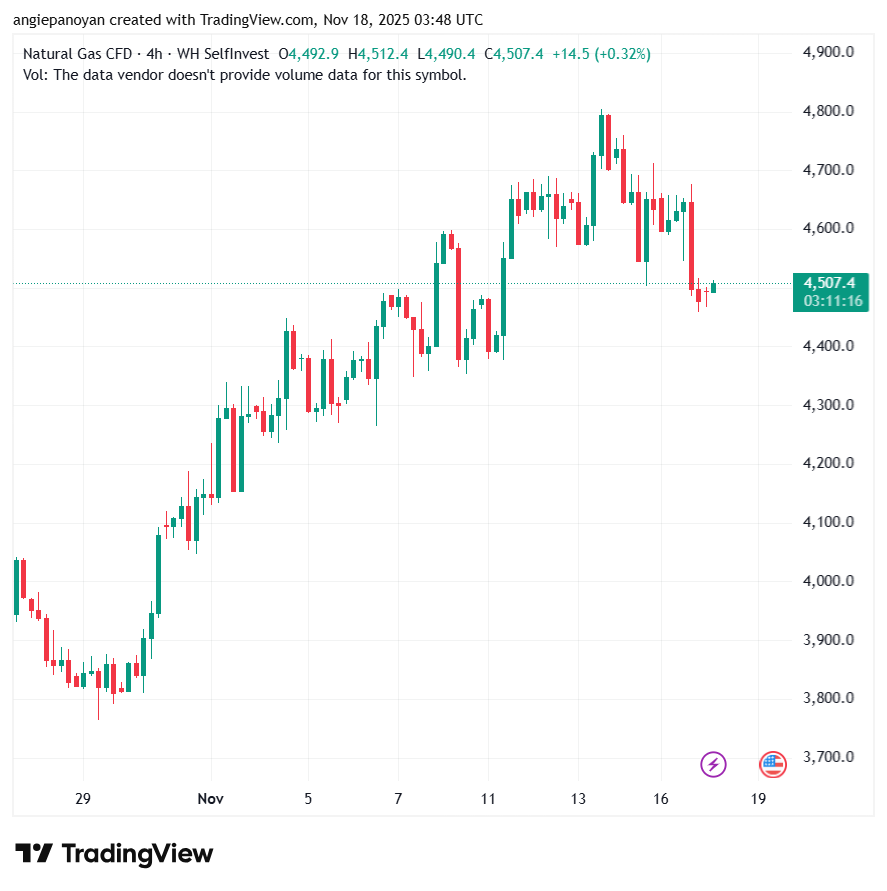 تحليل الغاز الطبيعي NATURAL GAS 18-11-2025