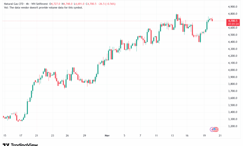 تحليل الغاز الطبيعي NATURAL GAS 20-11-2025