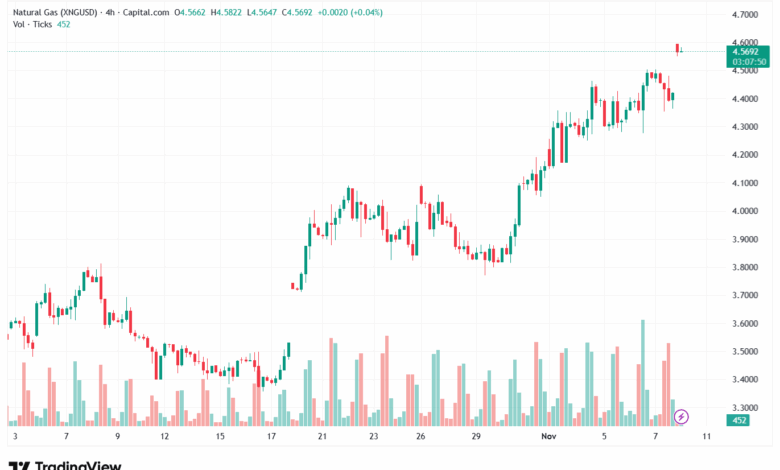 تحليل الغاز الطبيعي NATURAL GAS 10-11-2025