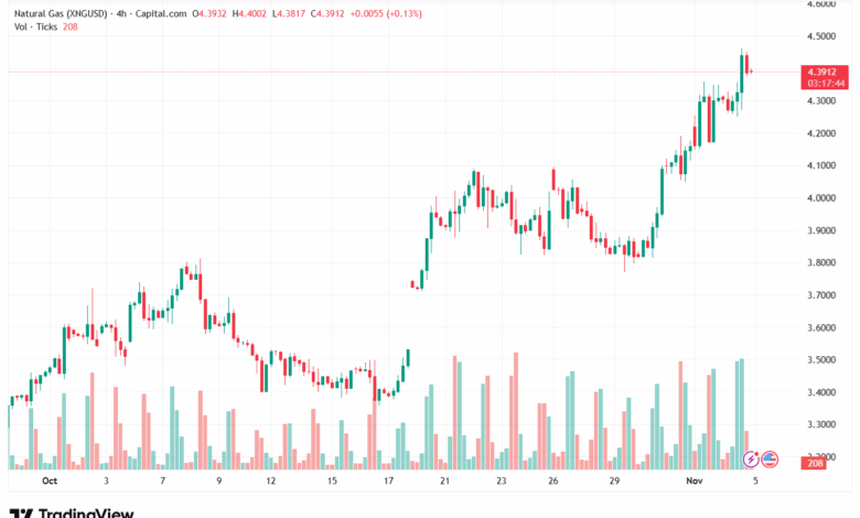 تحليل الغاز الطبيعي NATURAL GAS 5-11-2025