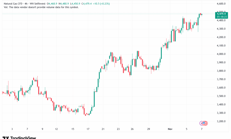 تحليل الغاز الطبيعي NATURAL GAS 7-11-2025