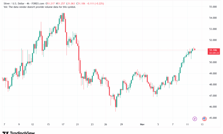 تحليل الفضة 12-11-2025 SILVER XAGUSD
