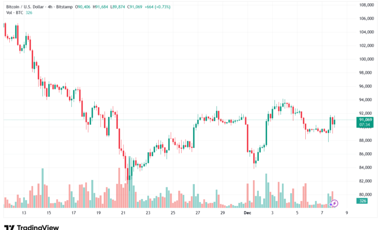 تحليل البتكوين دولار BTCUSD-8-12-2025