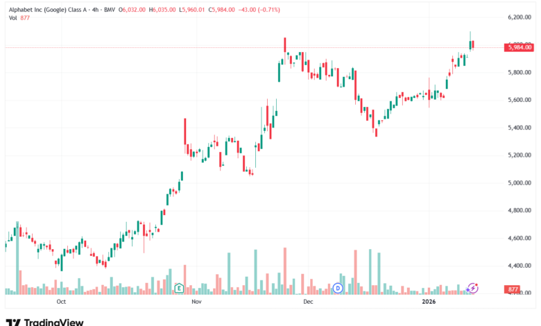 تحليل سهم جوجل الفني Google 14-1-2026
