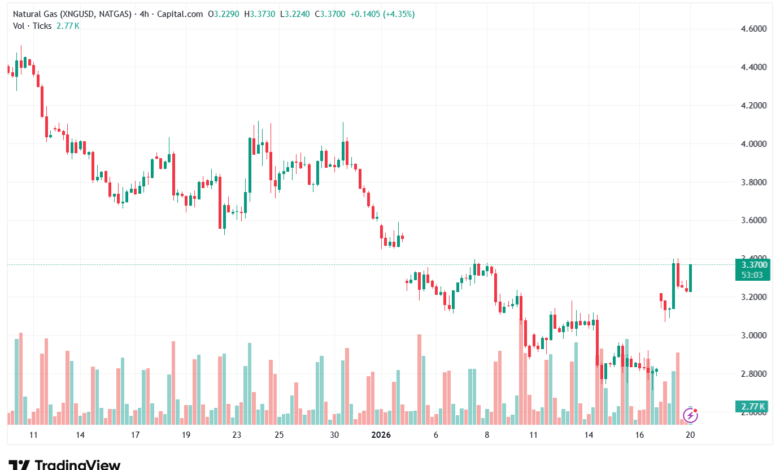 تحليل الغاز الطبيعي NATURAL GAS 20-1-2026