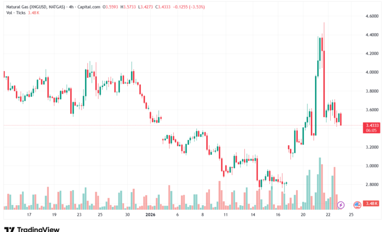 تحليل الغاز الطبيعي NATURAL GAS 23-1-2026