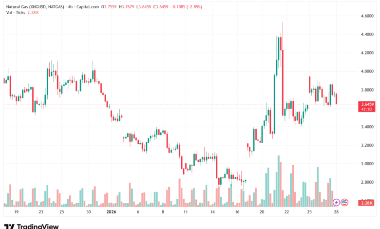 تحليل الغاز الطبيعي NATURAL GAS 28-1-2026