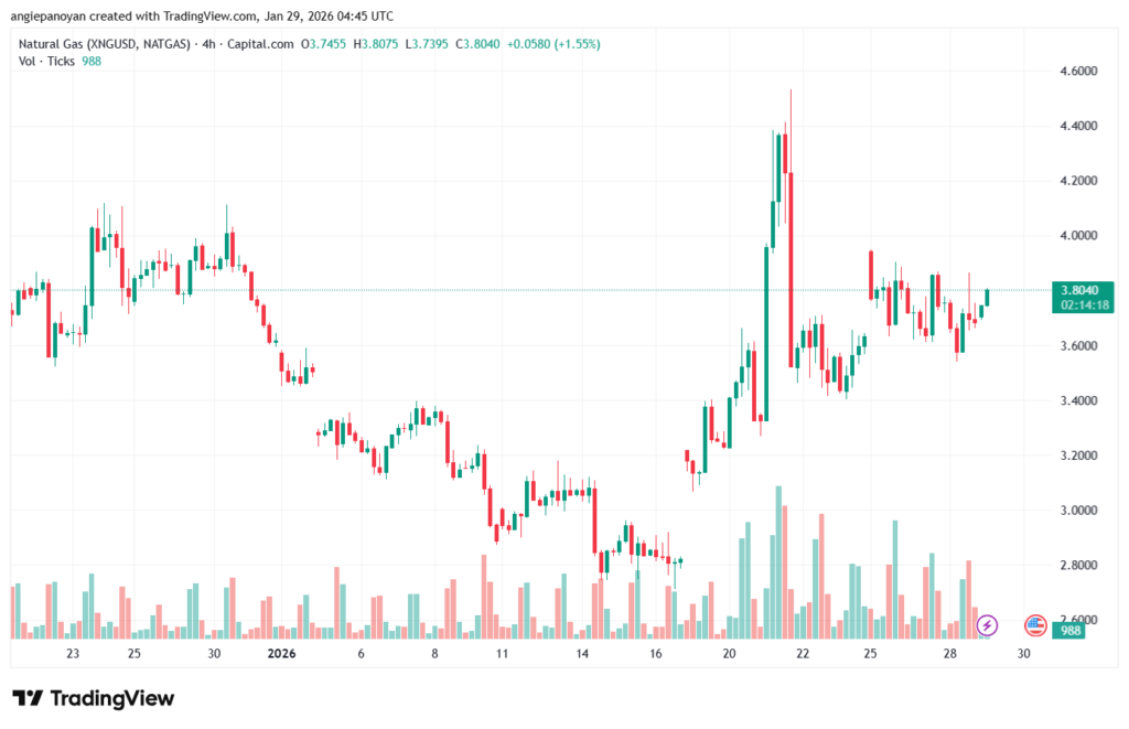 تحليل الغاز الطبيعي NATURAL GAS 29-1-2026