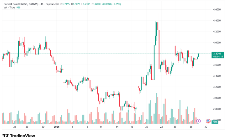 تحليل الغاز الطبيعي NATURAL GAS 29-1-2026