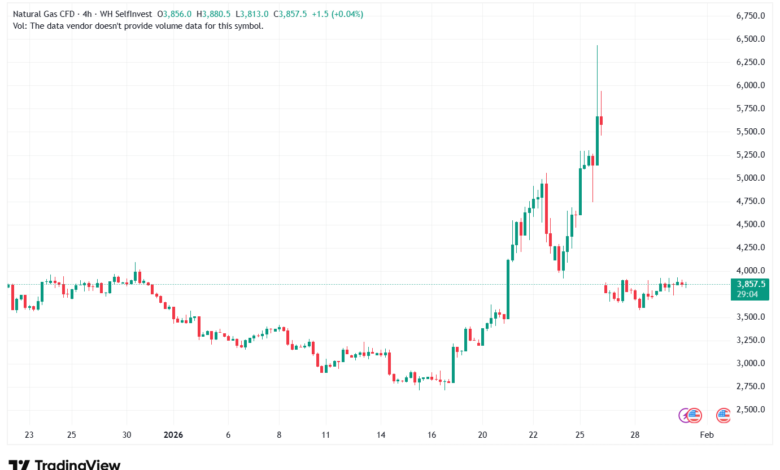 تحليل الغاز الطبيعي NATURAL GAS 30-1-2026