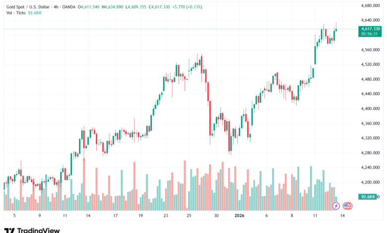 تحليل الذهب-XAUUSD-13-1-2026