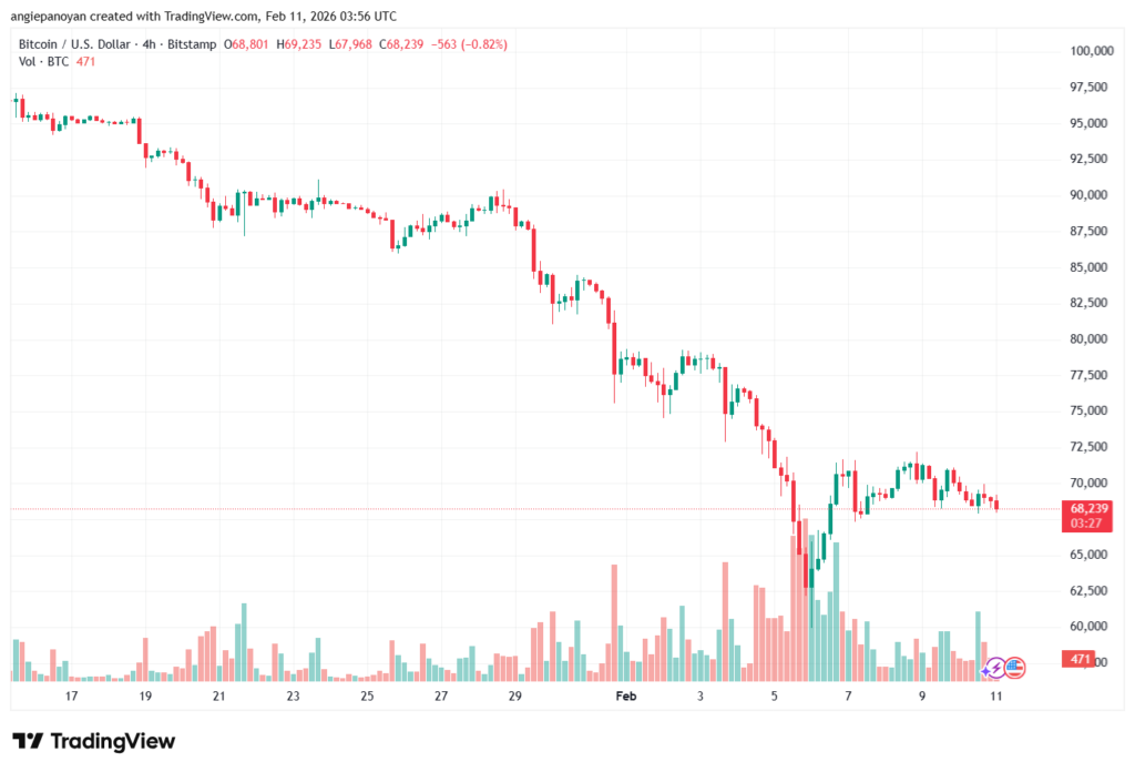 تحليل البتكوين دولار BTCUSD-11-02-2026
