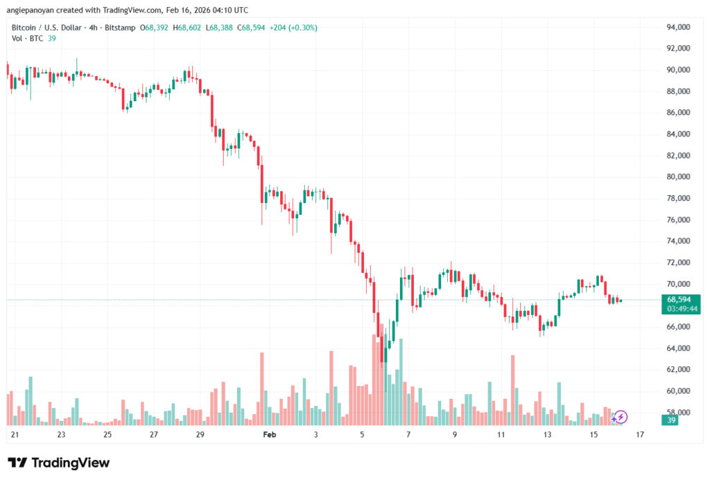 تحليل البتكوين دولار BTCUSD-16-02-2026