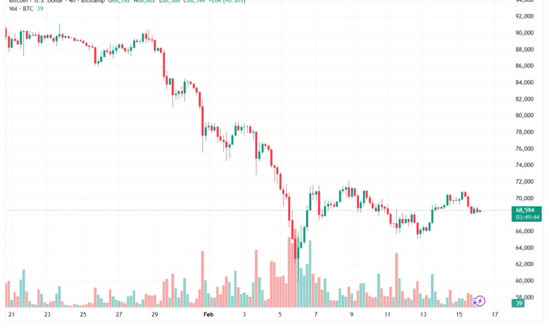 تحليل البتكوين دولار BTCUSD-16-02-2026