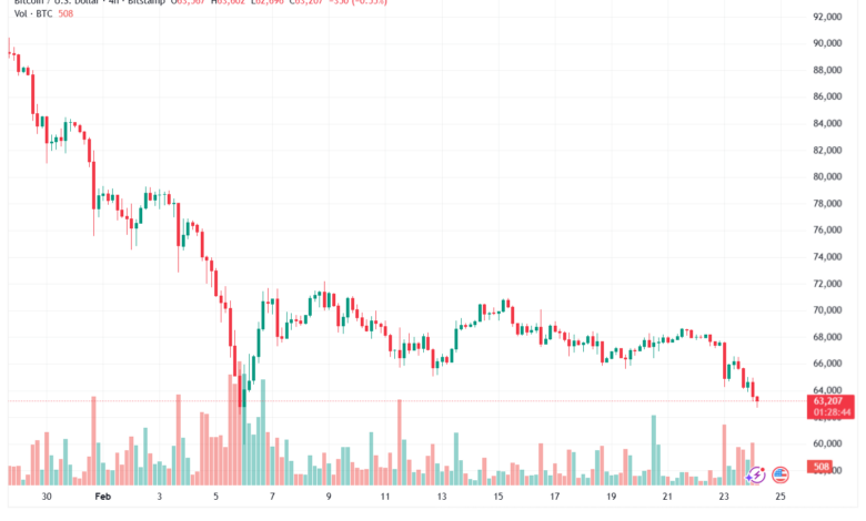 تحليل البتكوين دولار BTCUSD-24-02-2026