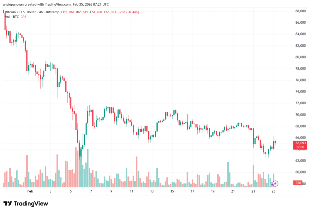 تحليل البتكوين دولار BTCUSD-25-02-2026