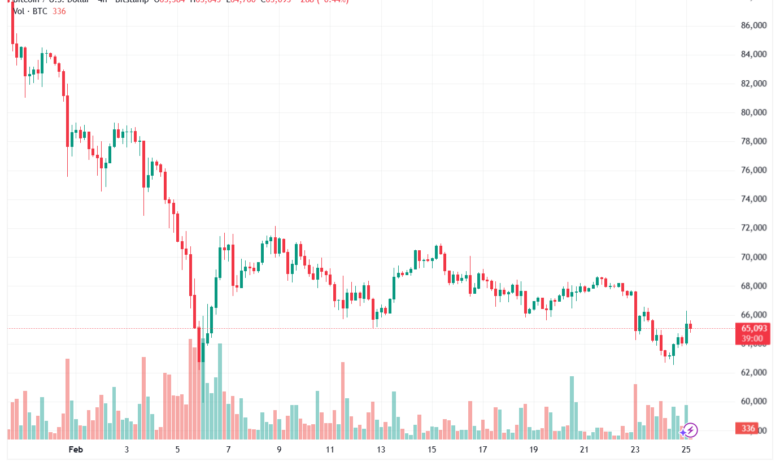 تحليل البتكوين دولار BTCUSD-25-02-2026
