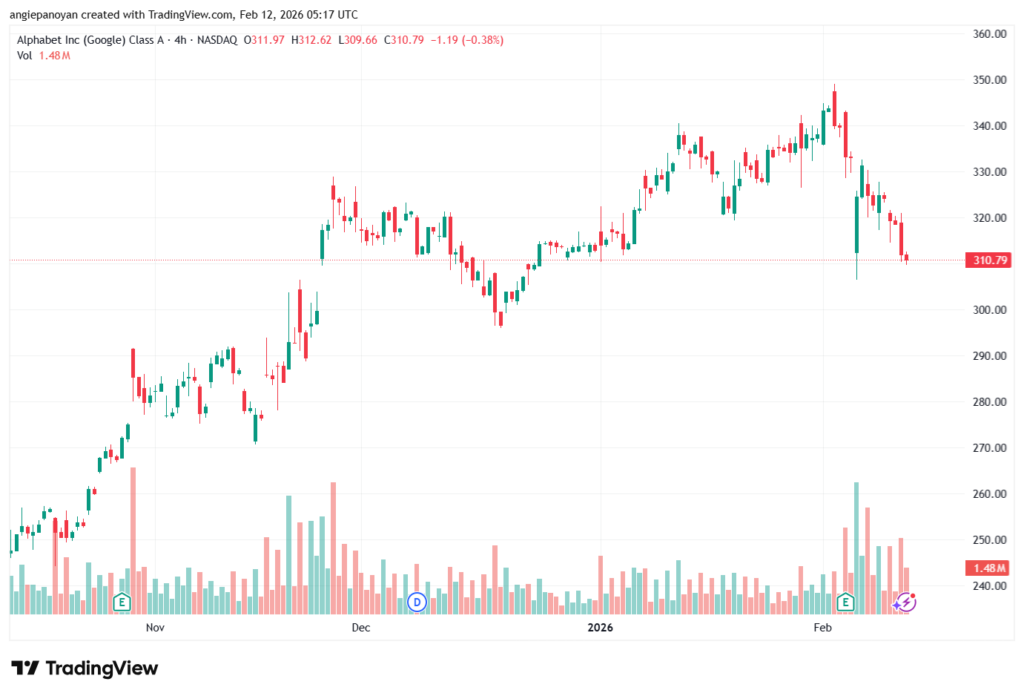 تحليل سهم جوجل الفني Google 12-02-2026
