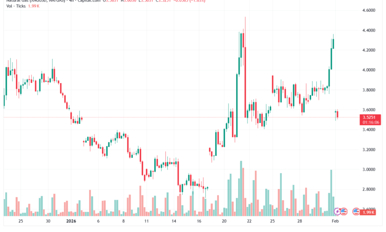 تحليل الغاز الطبيعي NATURAL GAS 2-02-2026