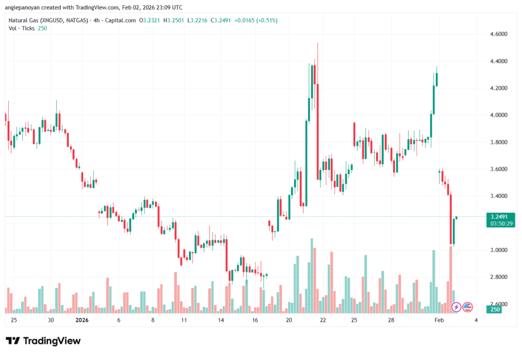 تحليل الغاز الطبيعي NATURAL GAS 3-02-2026