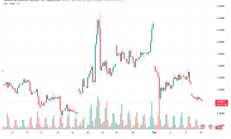 تحليل الغاز الطبيعي NATURAL GAS 10-02-2026