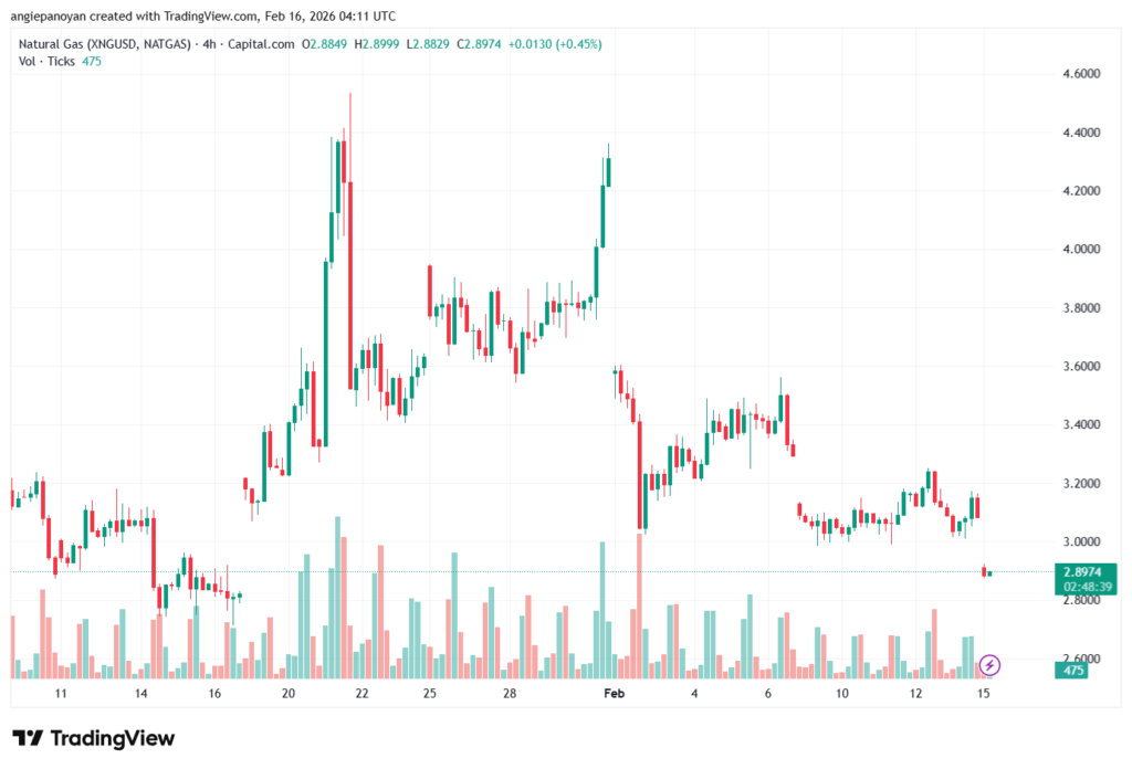 تحليل الغاز الطبيعي NATURAL GAS 16-02-2026