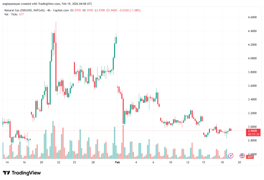 تحليل الغاز الطبيعي NATURAL GAS 19-02-2026