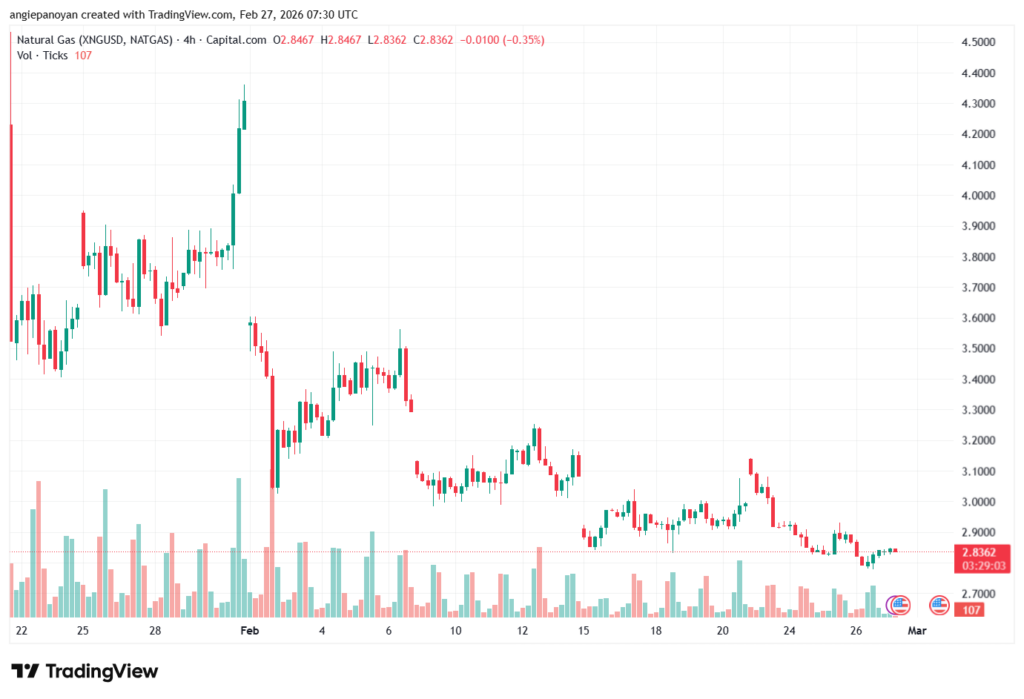 تحليل الغاز الطبيعي NATURAL GAS 27-02-2026