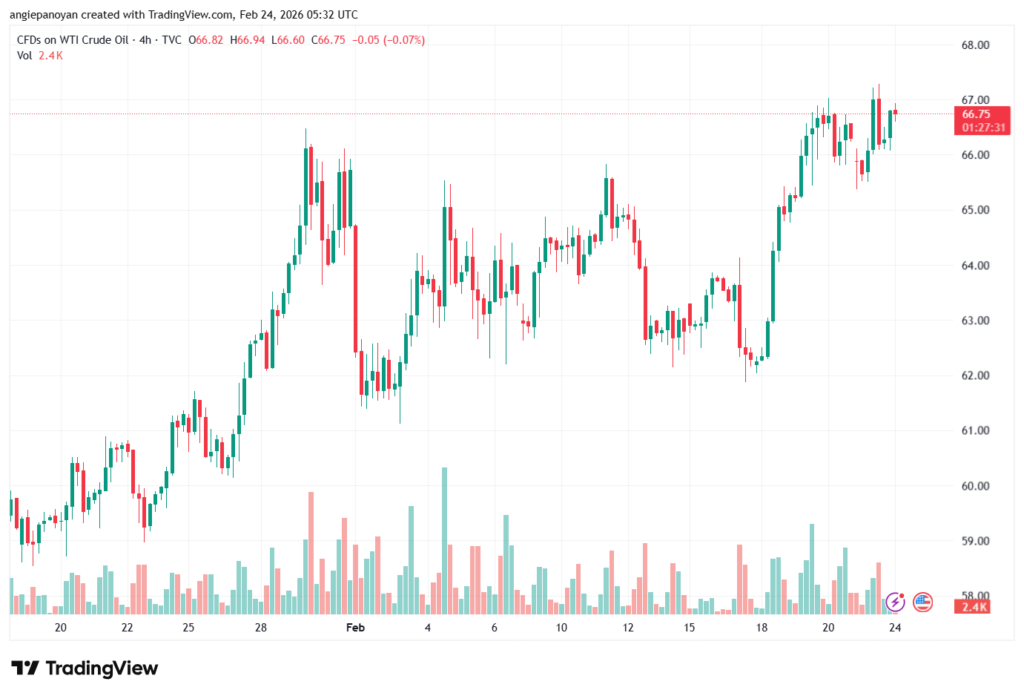 تحليل النفط CRUDE OIL -24-02-2026