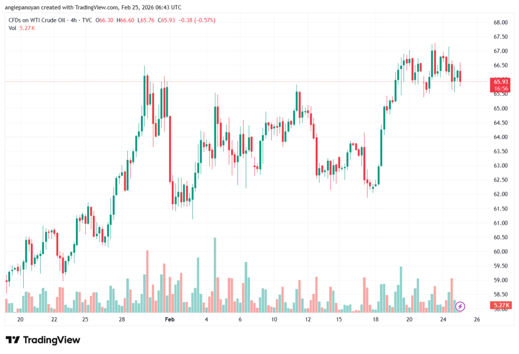 تحليل النفط CRUDE OIL -25-02-2026