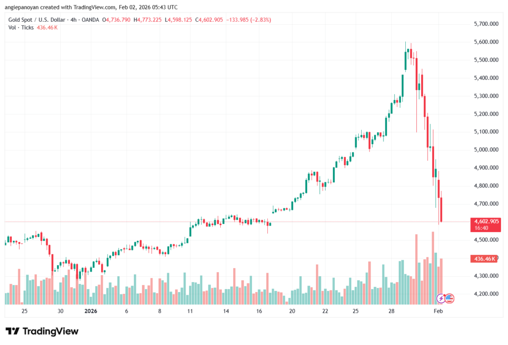 تحليل الذهب-XAUUSD-2-02-2026