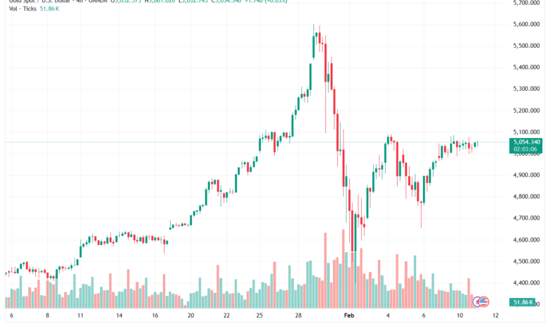تحليل الذهب-XAUUSD-11-02-2026
