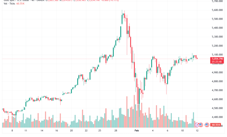 تحليل الذهب-XAUUSD-12-02-2026