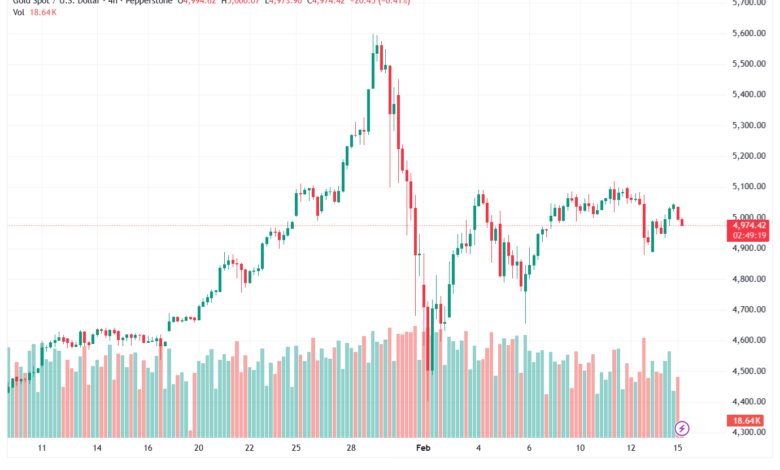 تحليل الذهب-XAUUSD-16-02-2026