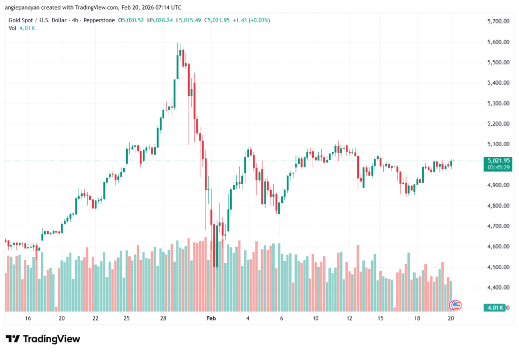تحليل الذهب-XAUUSD-20-02-2026