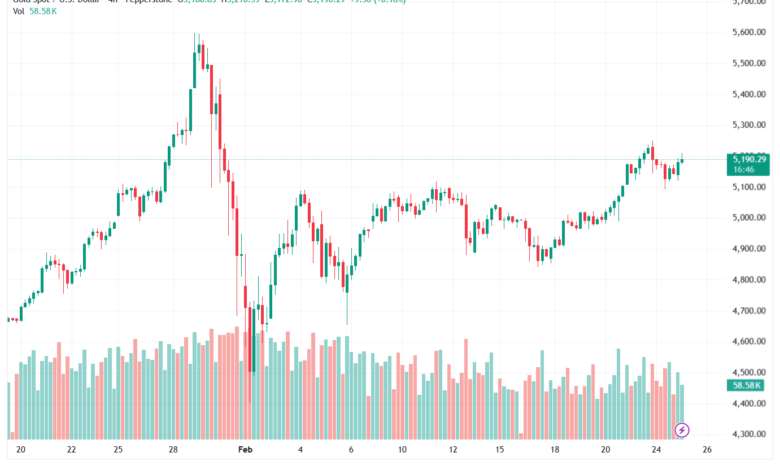 تحليل الذهب-XAUUSD-25-02-2026