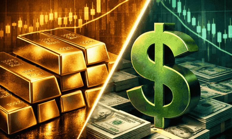 ما هي العلاقة بين الذهب والدولار الأمريكي؟