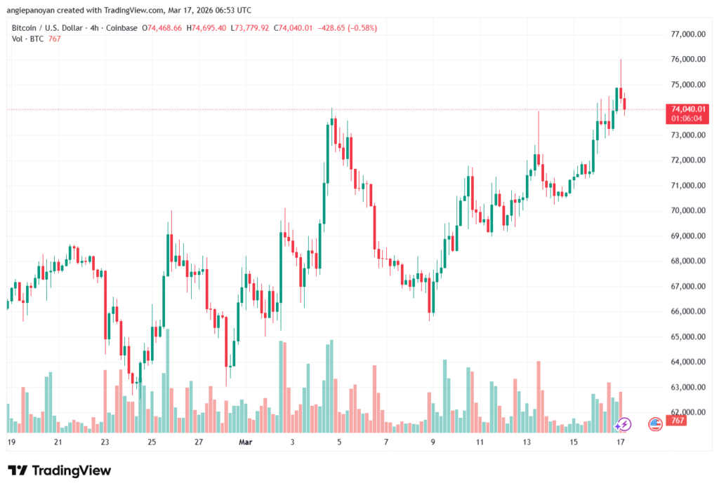 تحليل البتكوين دولار BTCUSD-17-03-2026