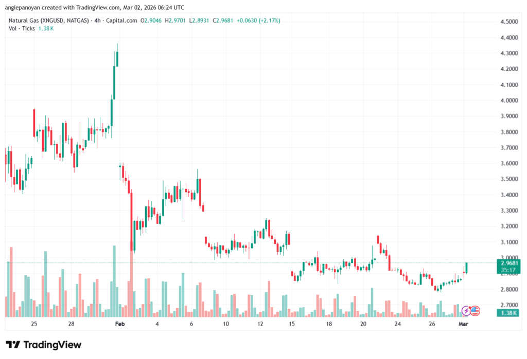تحليل الغاز الطبيعي NATURAL GAS 02-03-2026
