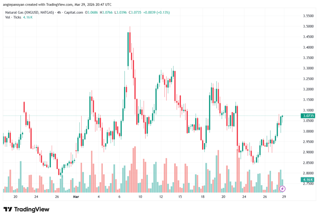 تحليل الغاز الطبيعي NATURAL GAS 30-03-2026