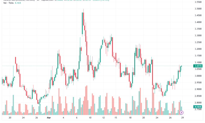 تحليل الغاز الطبيعي NATURAL GAS 30-03-2026