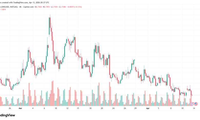 تحليل الغاز الطبيعي NATURAL GAS 14-04-2026